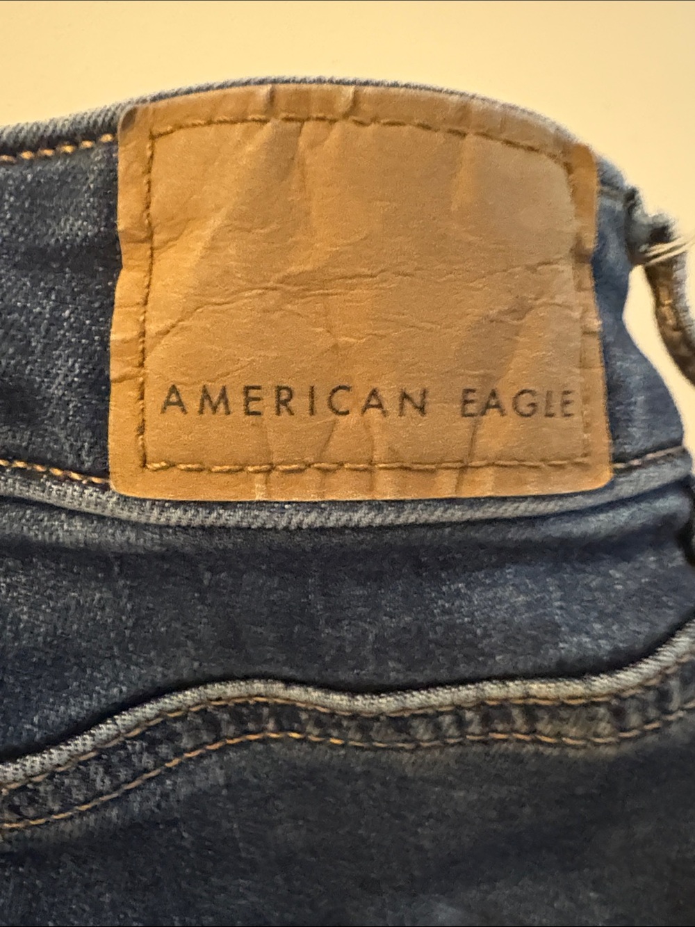 American Eagle Outfitters Women's Dark Wash Skinny Jeans Next Level Size 20 Shor - Picture 4 of 6